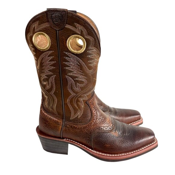 Ariat Heritage Roughstock Cowboy Boots 10002227(34824) Western Mens Size 9D EUC - Picture 3 of 8